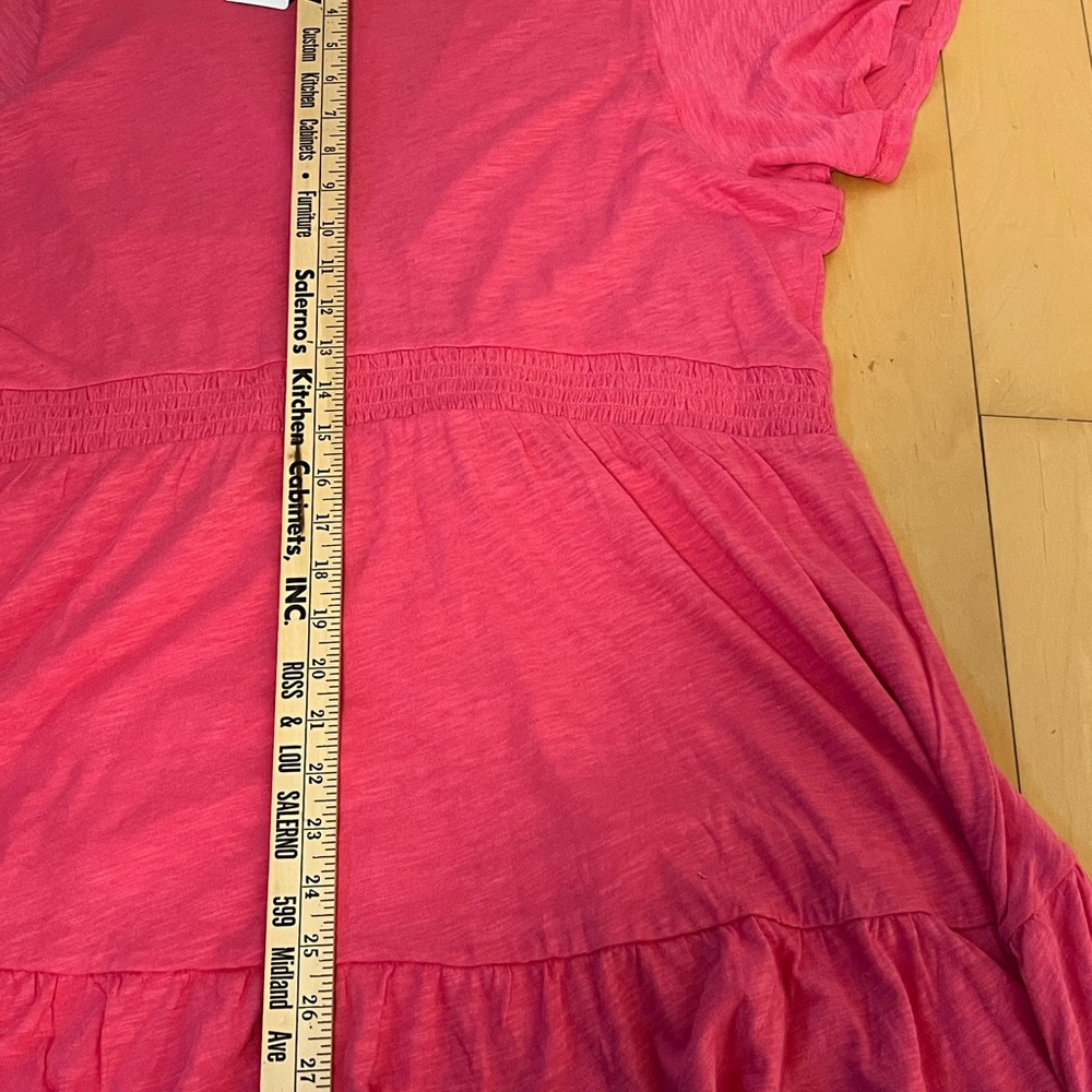 NWT- Torrid Cotton Modal Slub Surplice Faux Wrap Top - Honeysuckle pink - Sz 2X - Picture 8 of 14